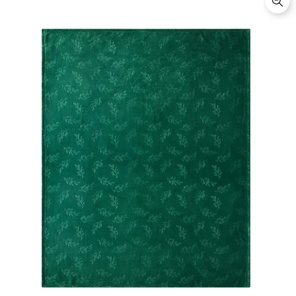 Holiday Time Festive Green Throw Blanket 50x70in Christmas Manta - Picture 4 of 6